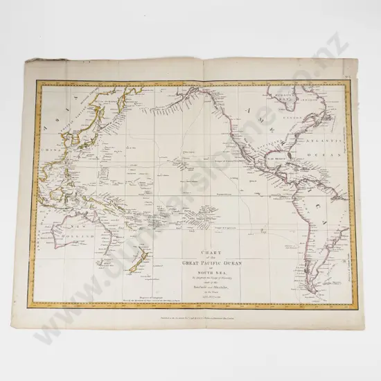 G G & J Robinson - Chart of the Great Pacific Ocean 1798