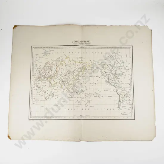 Thierry - Mappe Monde suivant la projection de Mercator 1832