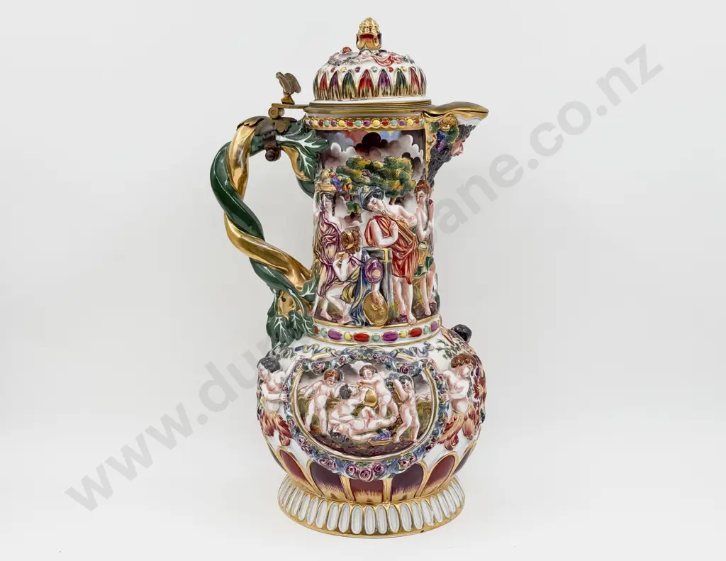 Large Capodimonte Ewer Image 1++