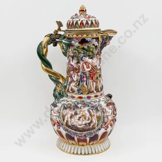 Large Capodimonte Ewer