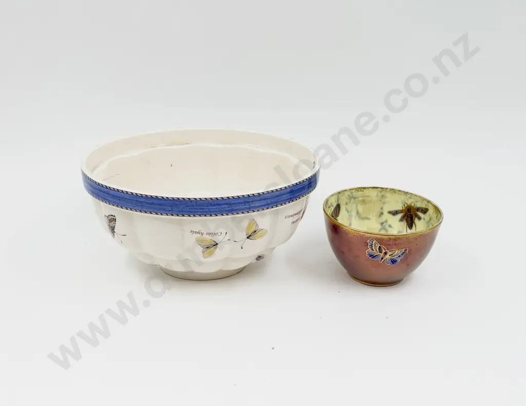 Aynsley Butterfly Sugar Bowl together with Wedgwood Jelly Mold Image 1++