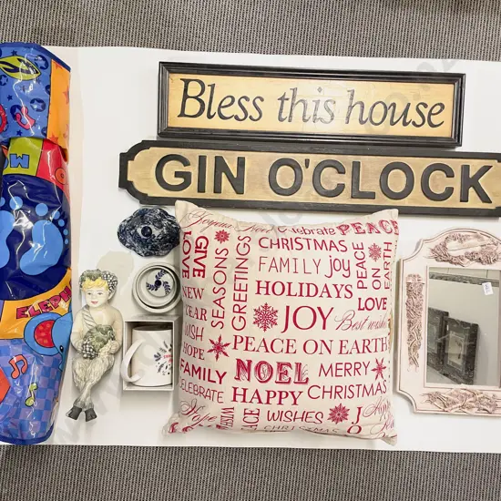 Box Quantity of Assorted Decorative Home Wares