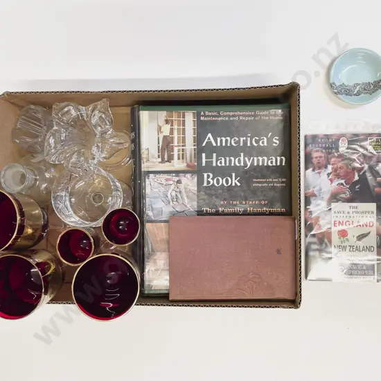 Box of Assorted Glass Ware etc