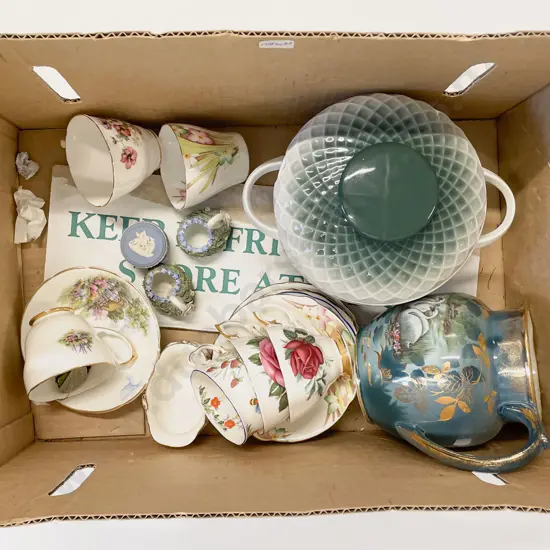 Box of Assorted China
