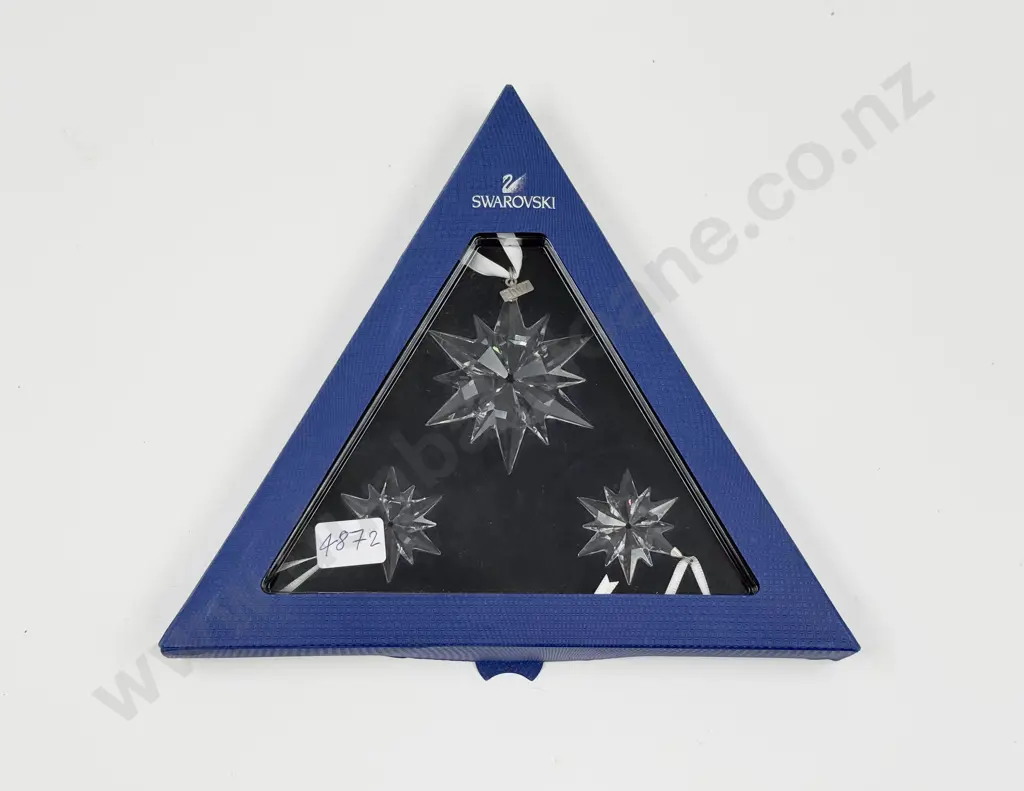 Swarovski Boxed Set of Three Christmas Decorations Image 1++