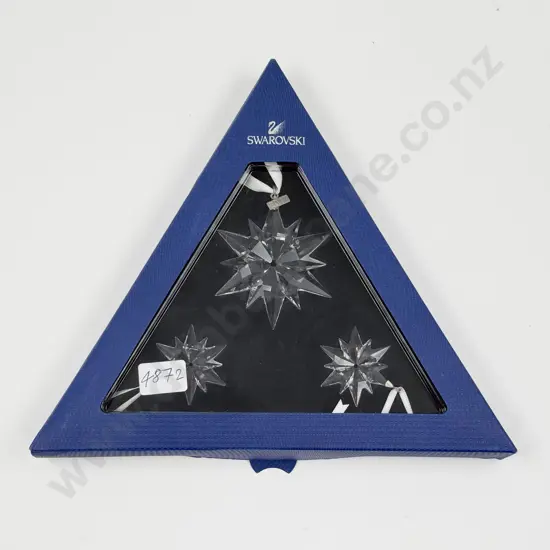 Swarovski Boxed Set of Three Christmas Decorations