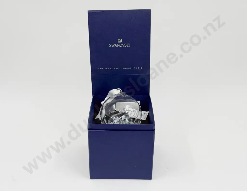 Swarovski Boxed Christmas Ball Ornament 2018 Image 1++