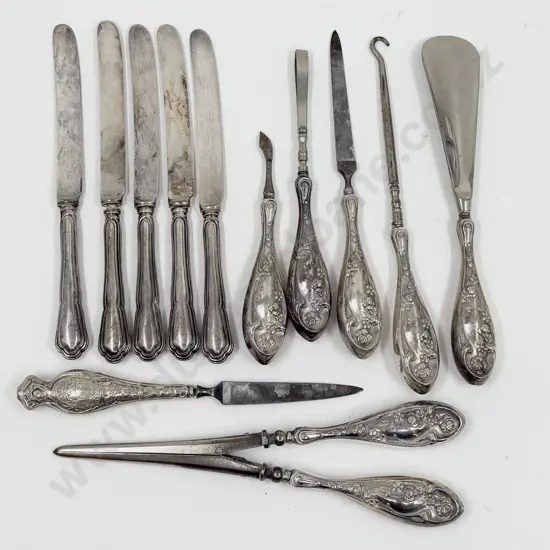 S/S Handled Accoutrements together with S/S Fruit Knives