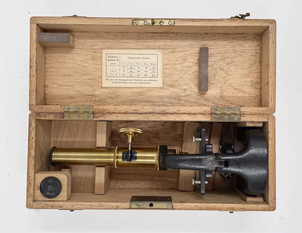Cased Antique Microscope Image 1++