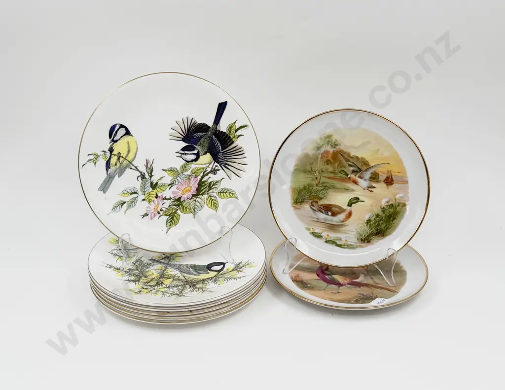 Six Royal Grafton "Birds of the English Countryside" Plates & Two Others Image 1++