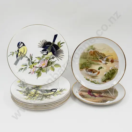 Six Royal Grafton "Birds of the English Countryside" Plates & Two Others