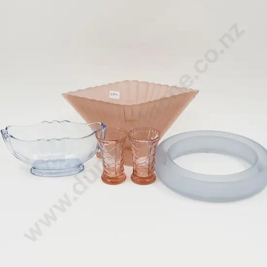 Quantity of Assorted Pressed Glass Ware