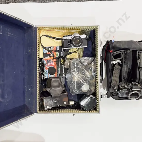 Case of Assorted Vintage Cameras & Accessories