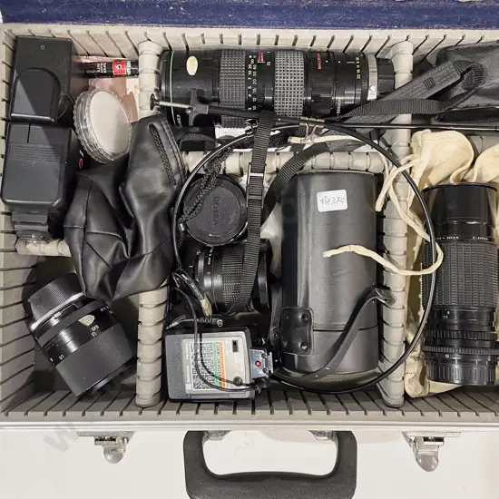Case of Assorted Camera Accessories incl Lens etc