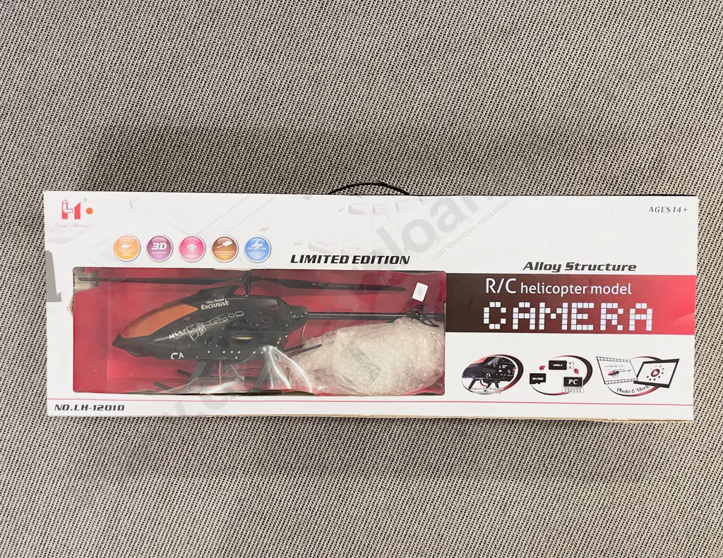Boxed RC Helicopter Model with Camera Image 1++