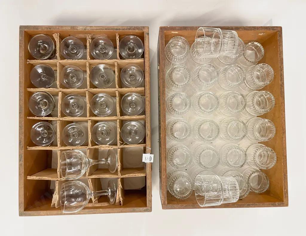 Two Crates of Assorted Glass Ware Image 1++