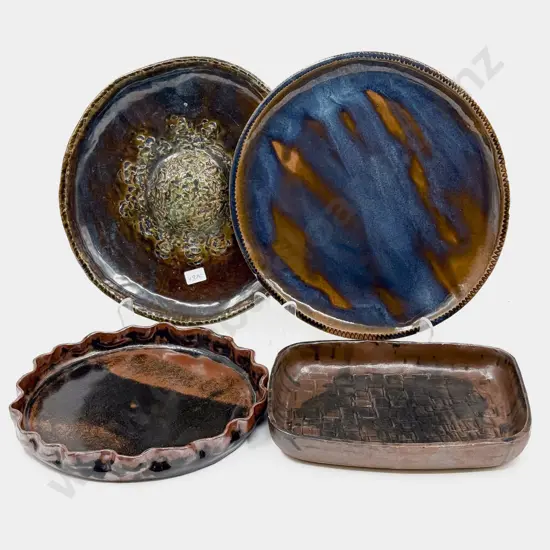 Four Assorted Pottery Dishes