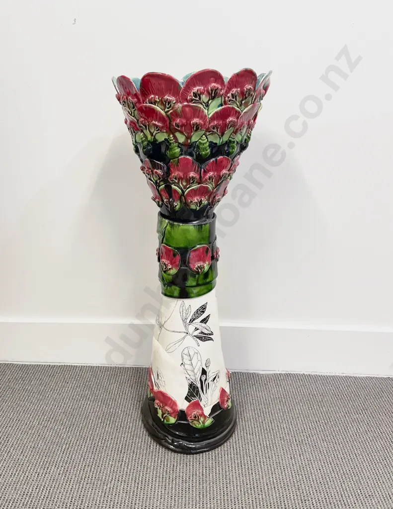 Katie Gold Ceramic Floor Vase (Faults) Image 1++