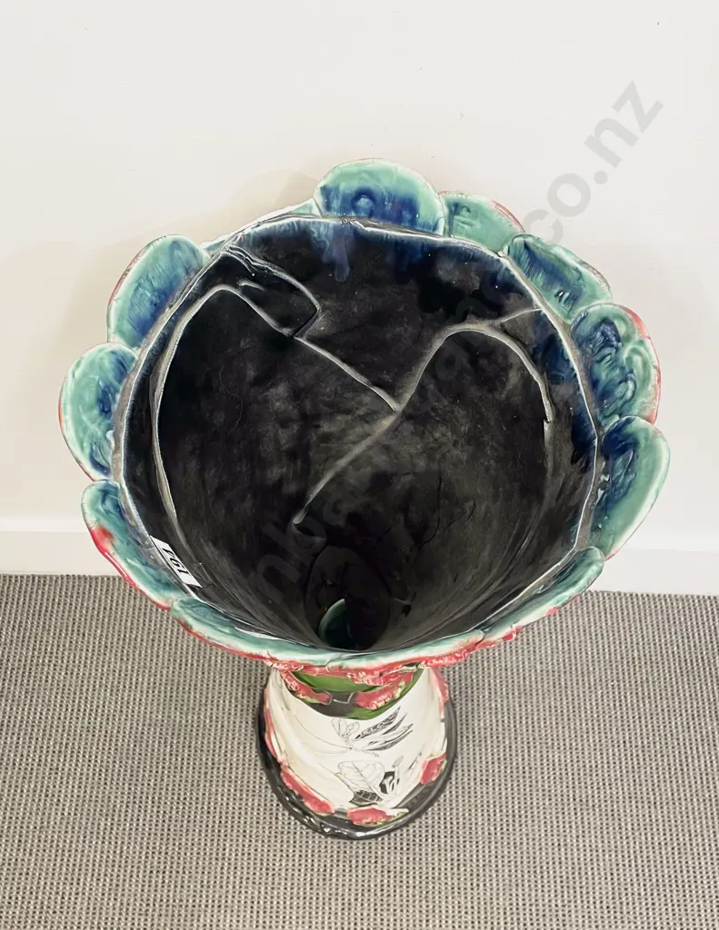 Katie Gold Ceramic Floor Vase (Faults) Image 1++
