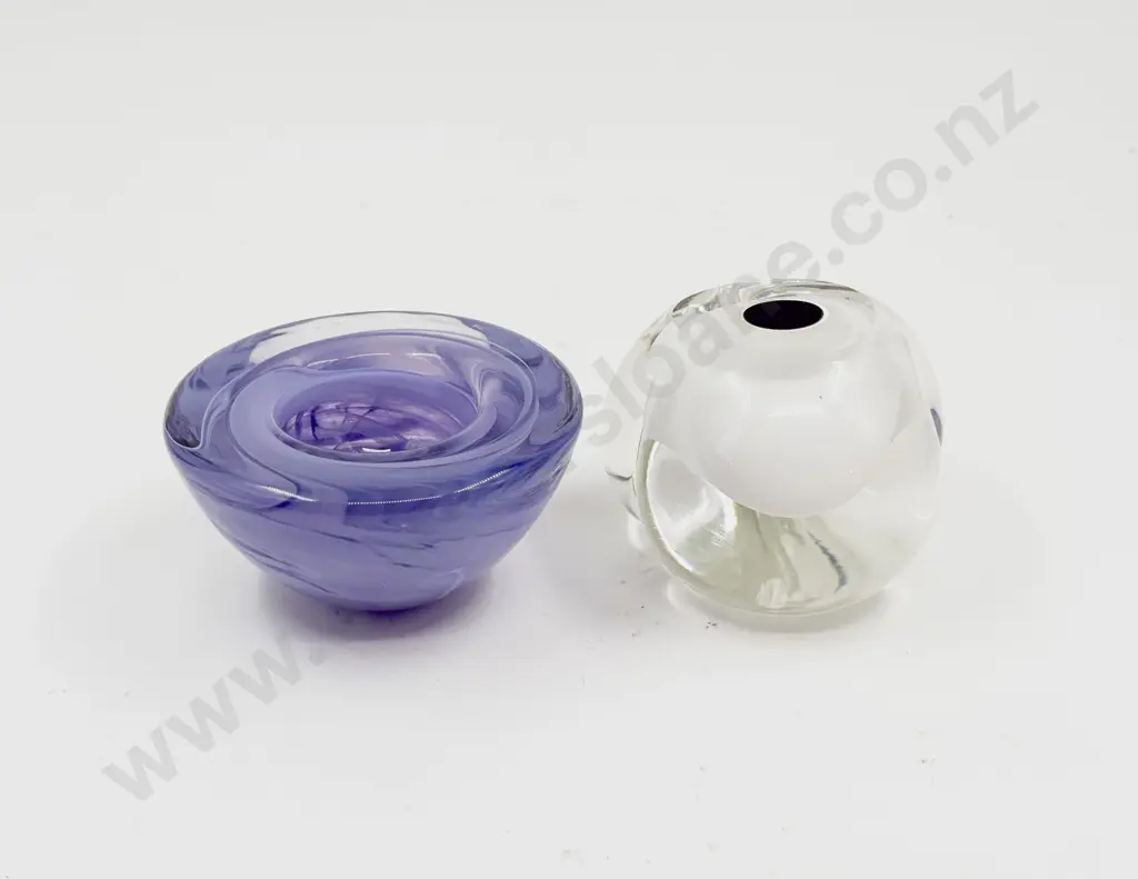 Kosta Boda Bowl & Other Signed Art Glass Form Image 1++