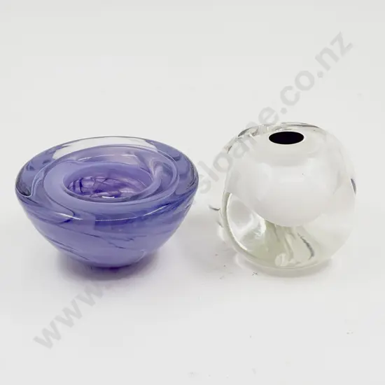 Kosta Boda Bowl & Other Signed Art Glass Form