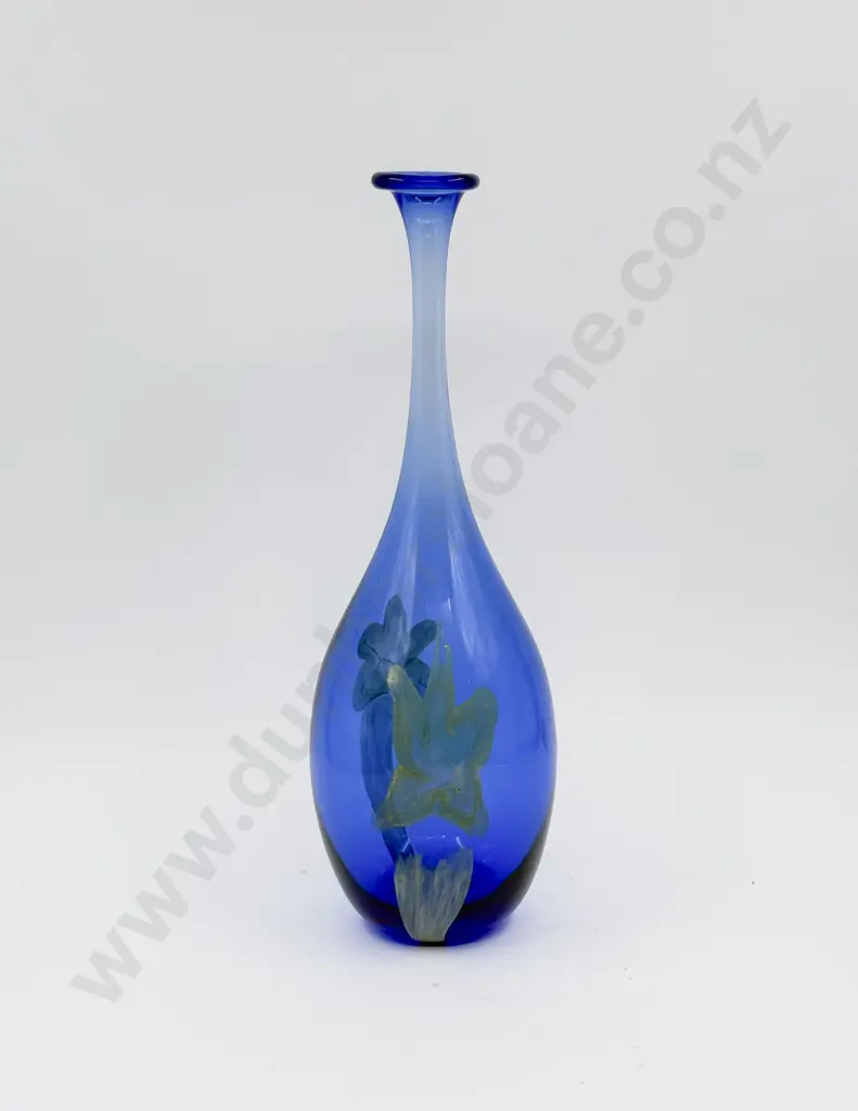 Tony Kuepfer Art Glass Bottle Form Vase Image 1++
