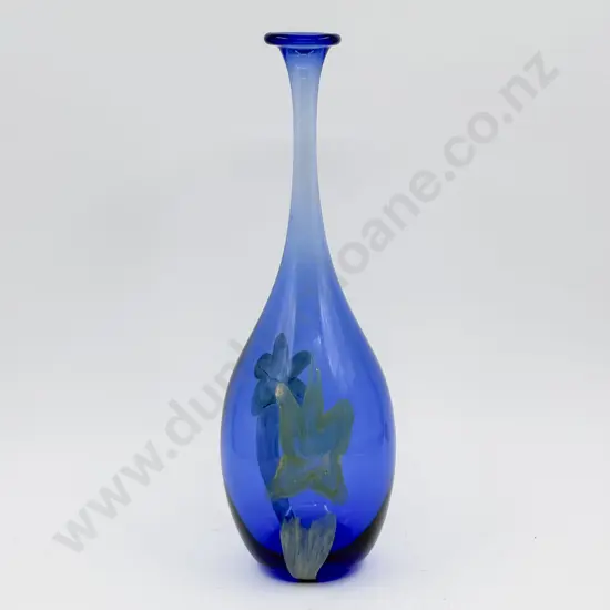Tony Kuepfer Art Glass Bottle Form Vase