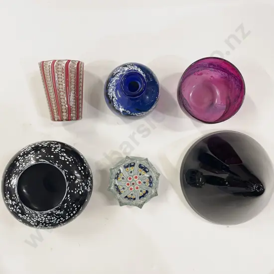 Box of Assorted Art Glass