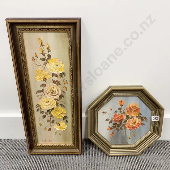 Two Floral Still Lifes by Colleen Hamilton