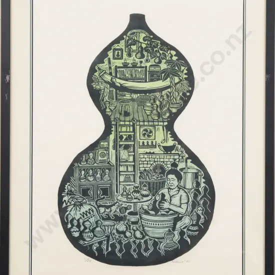 Signed Hana '05 - Domestic Crafting Scene - Ltd Ed Print