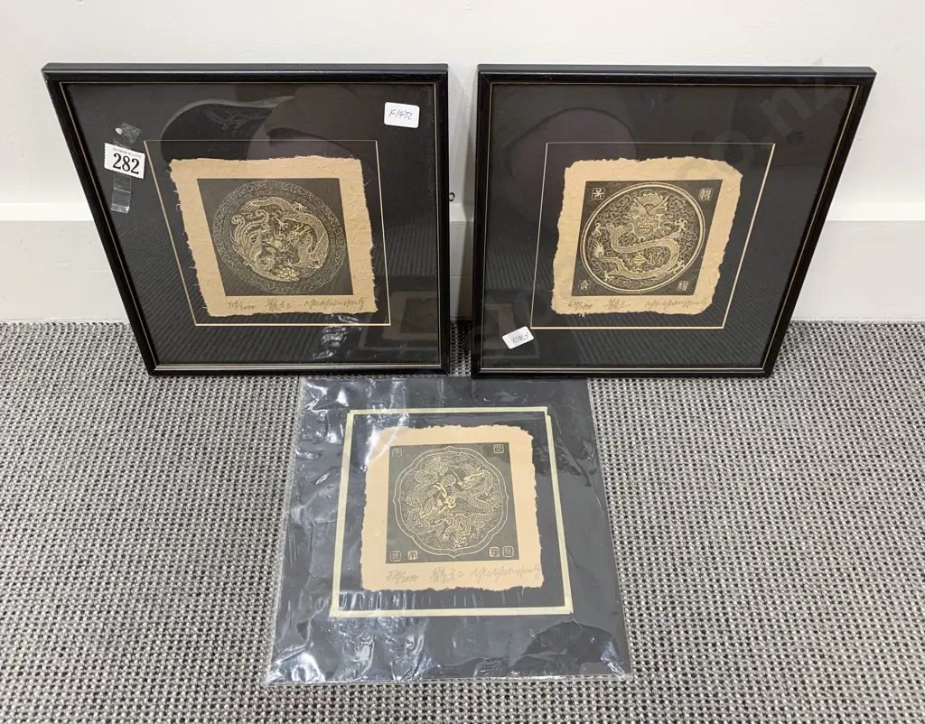 Mr Yu Yuen Hong - Three Ltd Ed Prints on Textured Paper Image 1++