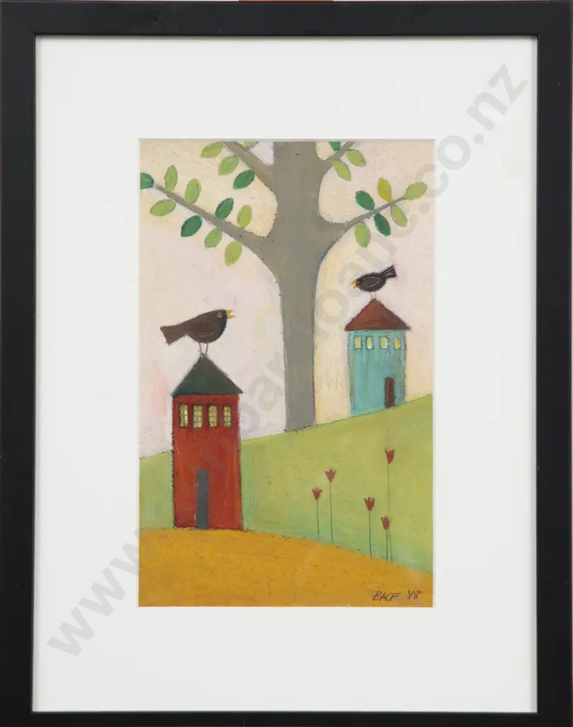 Barbara Franklet - "Local Gossip" - Pastel Image 1++