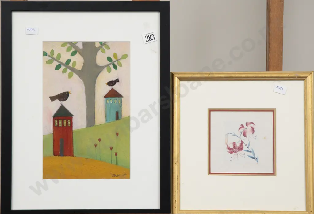 Barbara Franklet - "Local Gossip" - Pastel Image 1++