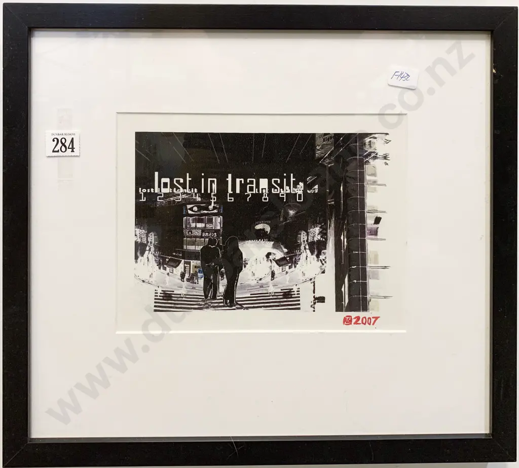 Indistinctly Signed - "Lost in Transit" - Screen Print Image 1++