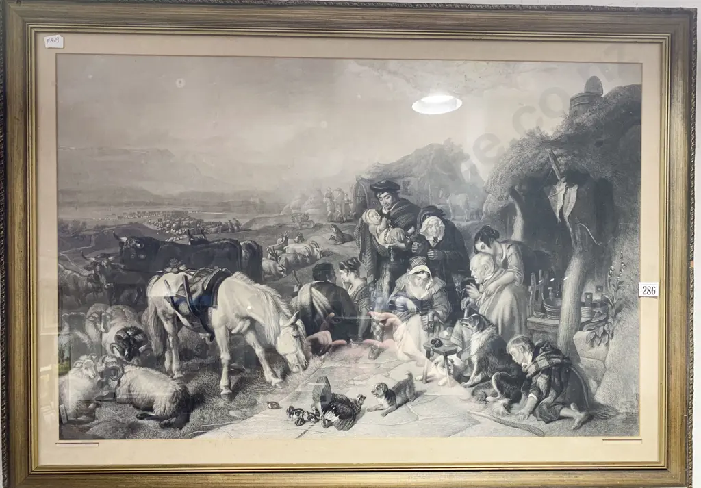 Large Vintage Herbert Davis Engraving Image 1++