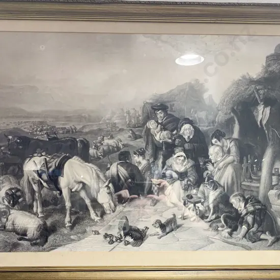 Large Vintage Herbert Davis Engraving
