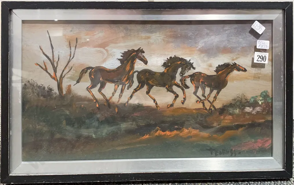 Teo Russo - Horse Study - Oil on Board Image 1++