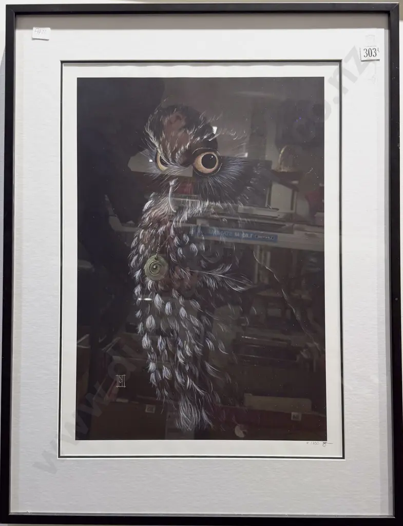 Indistinctly Signed - Owl Study - Print Image 1++