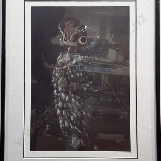 Indistinctly Signed - Owl Study - Print