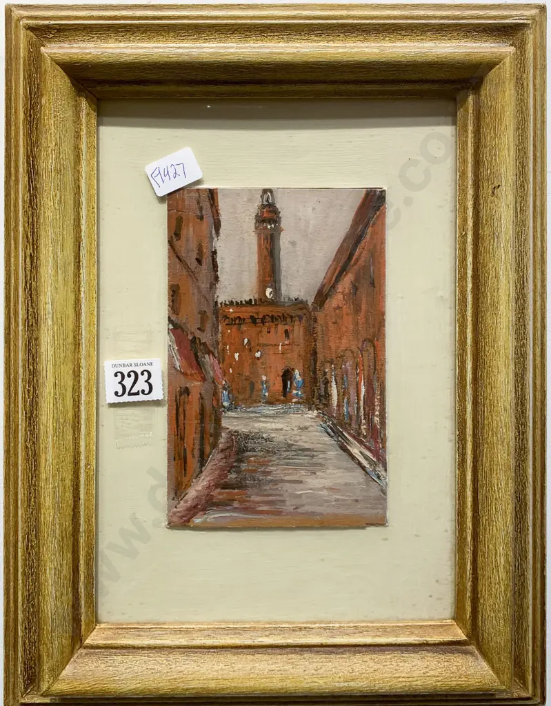 Unsigned - European Street Scene - Oil Image 1++