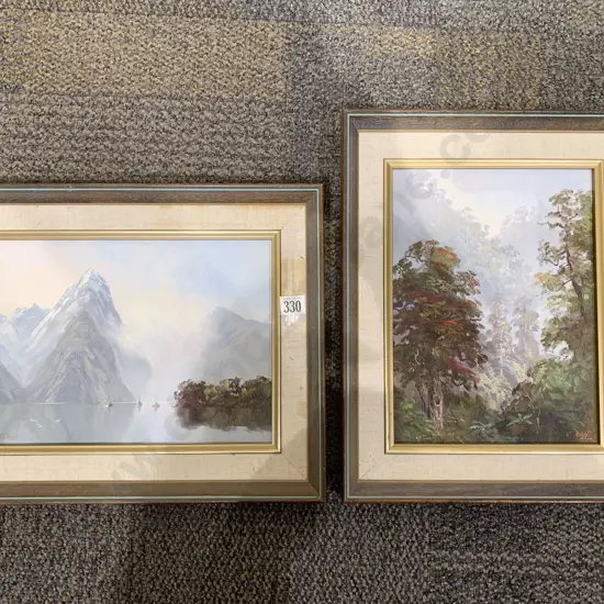 Two Oil on Boards by Ernest Papps