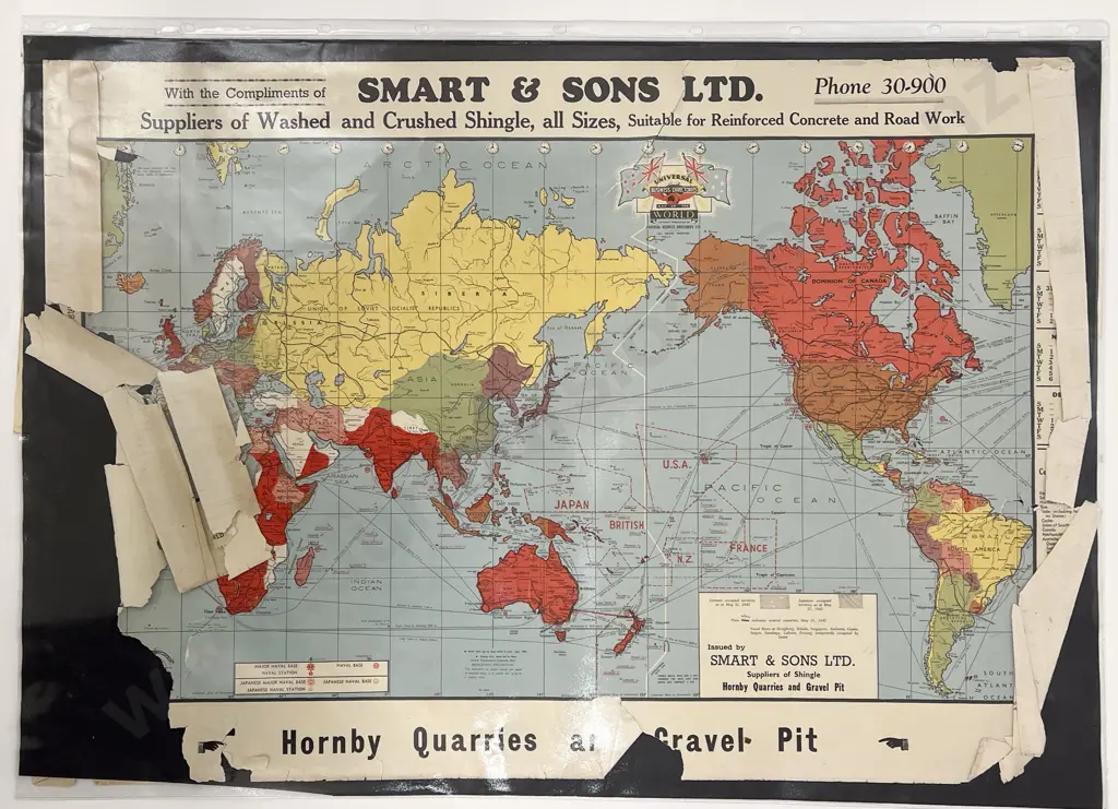 Two Smart & Sons Crushed Shingle Suppliers World Maps (A/F) Image 1++