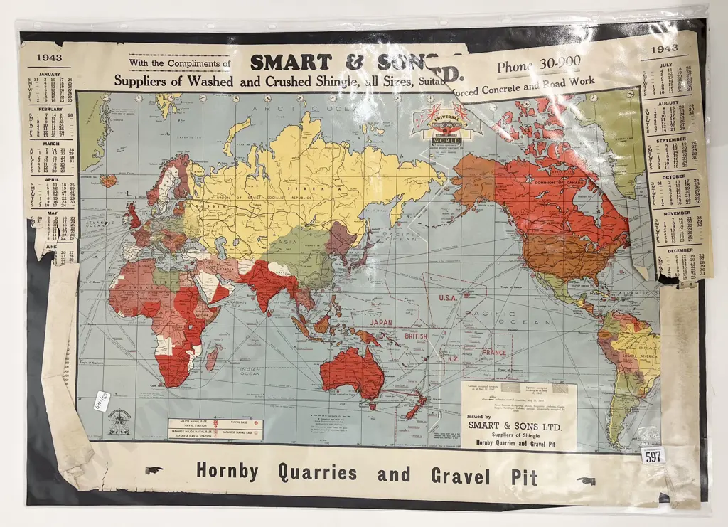 Two Smart & Sons Crushed Shingle Suppliers World Maps (A/F) Image 1++