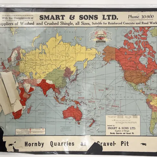 Two Smart & Sons Crushed Shingle Suppliers World Maps (A/F)