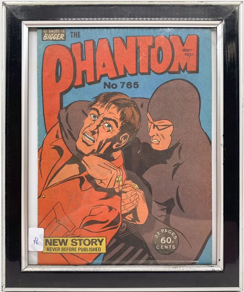 Framed "The Phantom" No. 765 Vintage Comic Image 1++