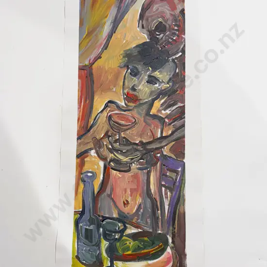 Yuri Bobmynov - Figural Oil Work on Canvas