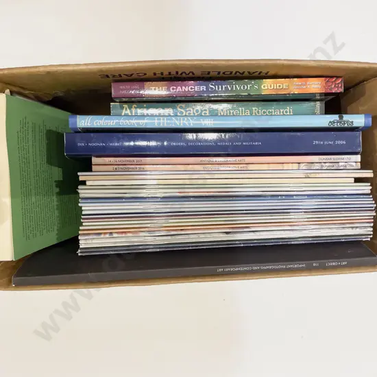 Box of Assorted Books incl Auction Catalogues