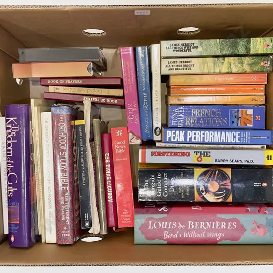 Box of Assorted Books