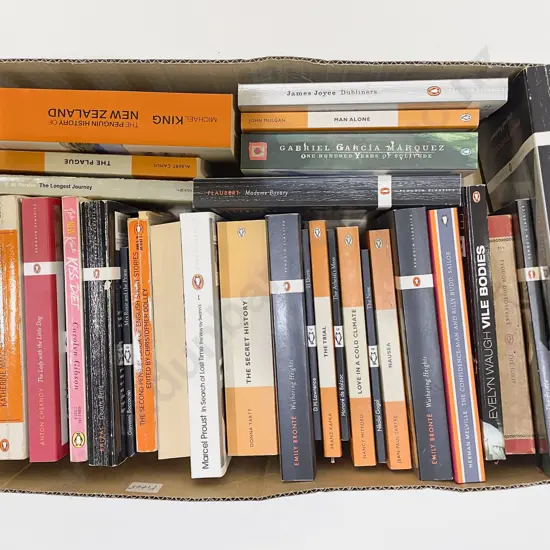 Box Quantity of Mostly Penguin Classics Books