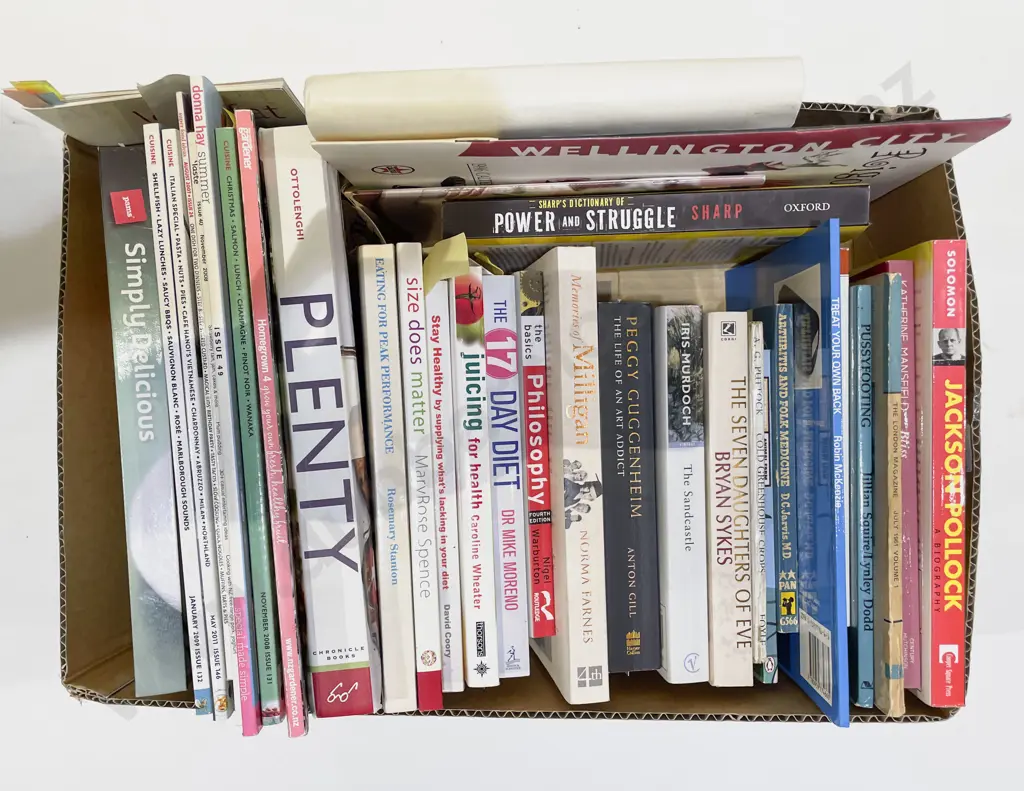 Box of Assorted Books Image 1++